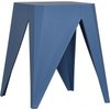 Isl Furnishings InterSpaceLiving Zuho Multi-USe Stool 2, Grey Blue BS23DC-2PK-PP09